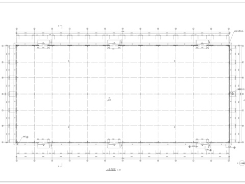 单层钢结构厂房cad施工图