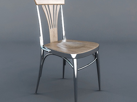 现代休闲椅 书椅户外椅  餐椅单椅su模型