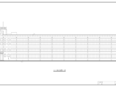 大厂房建筑施工图cad施工图