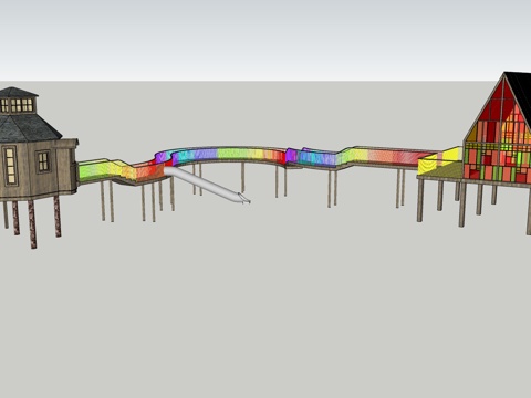 儿童娱乐场地及娱乐设施su模型