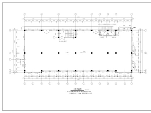 工厂综合楼施工图cad施工图