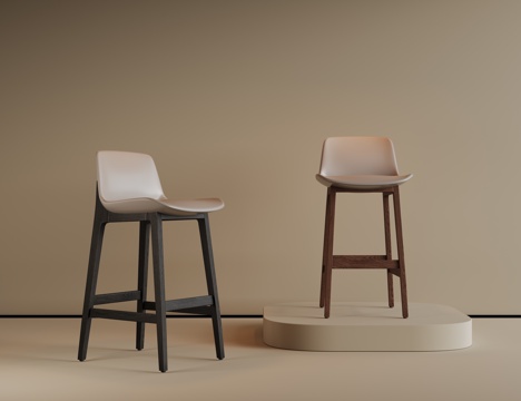 现代餐椅 中古椅子 餐桌椅 书桌椅 布艺椅子 写字椅su模型