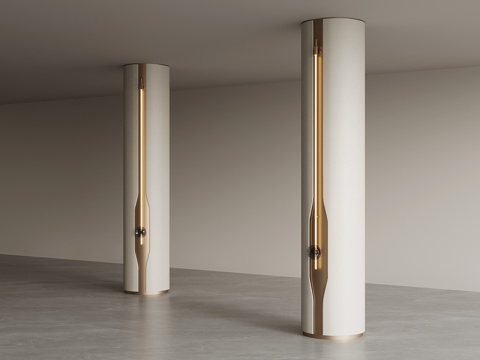 现代简约柱子 装饰柱su模型