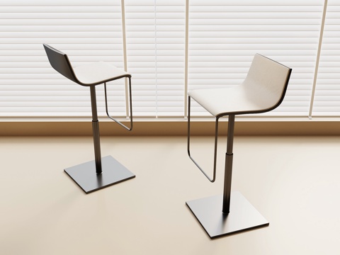 现代吧凳su模型