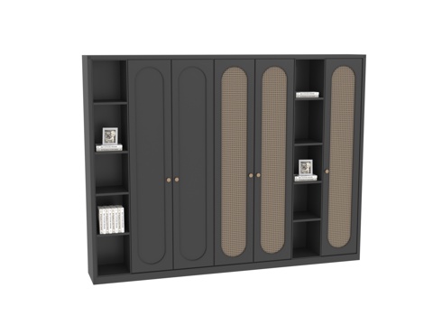  法式中古风衣柜3d模型 