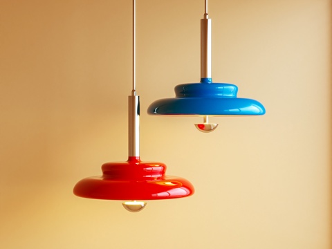 吊灯 金属灯 包豪斯 多巴胺3d模型