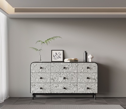 现代意式玄关柜 边柜su模型