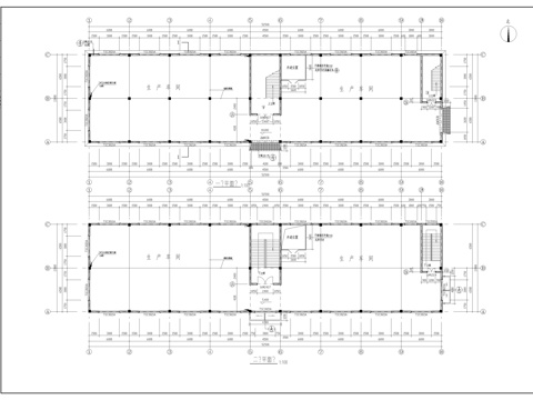  某塑料厂房建筑施工图cad施工图 