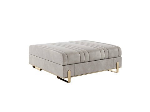  CAPITAL 意式沙发凳 脚踏3d模型 