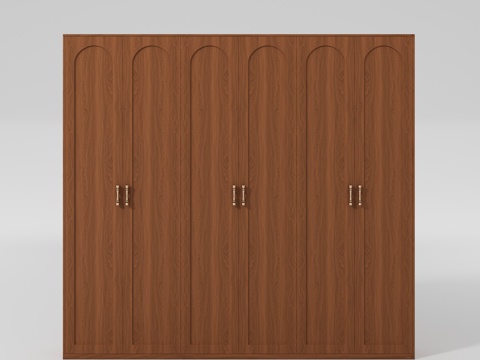  中古风衣柜3d模型 