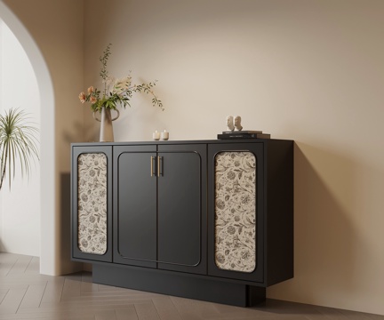 法式玄关柜 边柜 鞋柜su模型