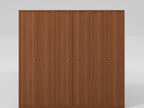  中古风衣柜3d模型 