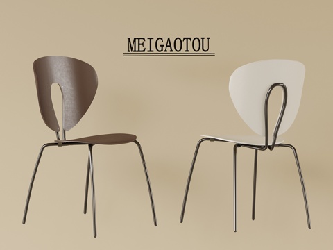 现代餐椅 单椅 书椅su模型