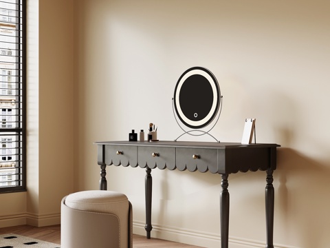 法式复古梳妆台su模型