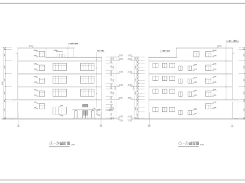  深圳某厂房图cad施工图 