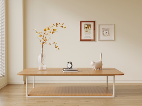 现代茶几 方形茶几su模型