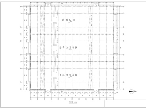 车间建筑施工图cad施工图
