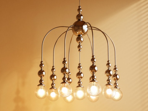 吊灯 金属灯 装饰灯3d模型