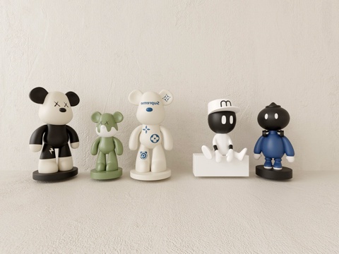  潮玩 玩具 玩偶3d模型 