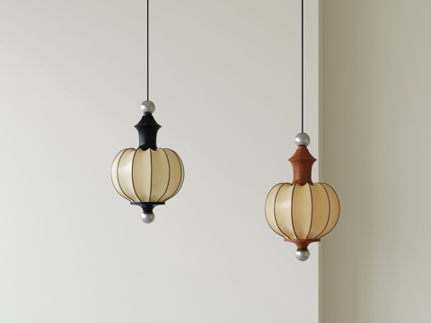 法式中古小吊灯su模型