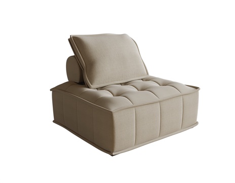 现代单人沙发su模型