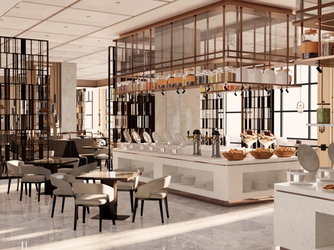 餐厅酒吧咖啡厅 × 餐桌椅餐椅摆件 × 酒具吊灯食物 ×su模型