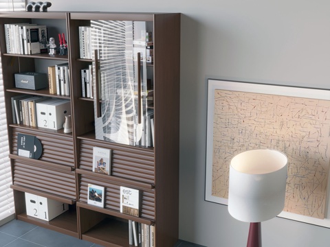 现代装饰柜su模型