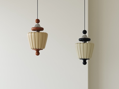 法式中古小吊灯su模型