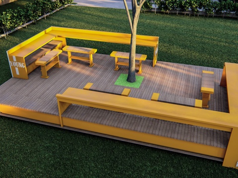 户外吧台 吧椅 条形座椅 铁艺座椅 儿童座椅 树池坐凳su模型