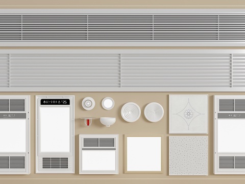 空调出风口  中央空调出风口su模型