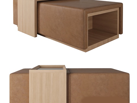  茶几 方茶几 实木茶几3d模型 