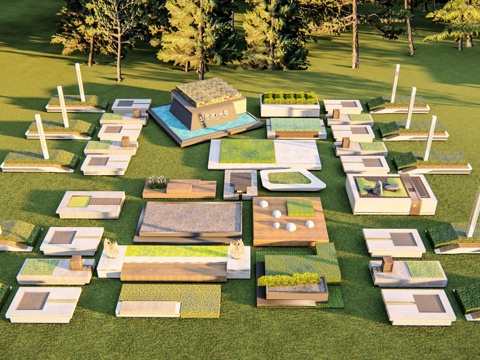 景观座椅 条石座椅 树池座椅su模型