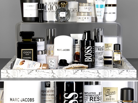  化妆护肤品3d模型 