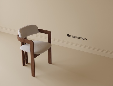 现代单椅 餐椅 茶椅 书椅su模型