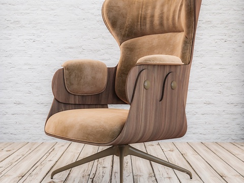 中古风办公椅  休闲椅 会议椅 培训椅su模型