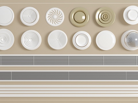 空调出风口  中央空调出风口su模型