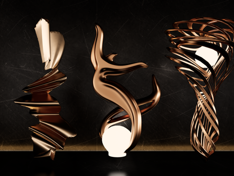 艺术雕塑 市政抽象雕塑 公园艺术雕塑 广场su模型