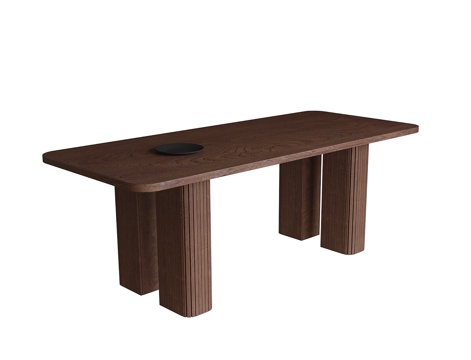 现代餐桌 书桌 茶桌su模型