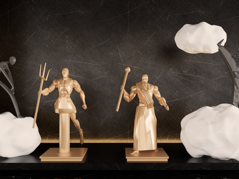 石像雕塑 欧式雕塑 埃及雕塑 石雕su模型