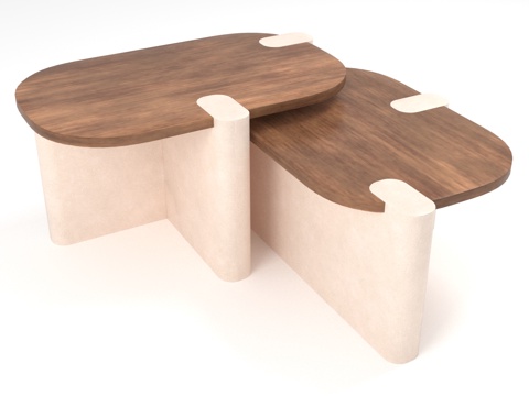  茶几 实木茶几 现代茶几 创意茶几 组合茶几3d模型 