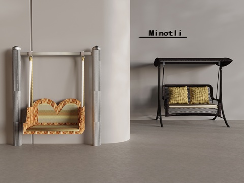  吊椅秋千椅休闲椅3d模型 