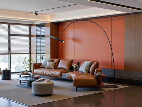 意式大平层客厅su模型