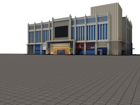  现代洗浴中心足浴SPA足道3d模型 