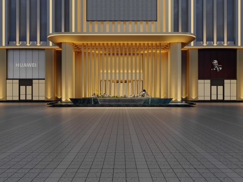  现代洗浴中心足浴SPA足道3d模型 