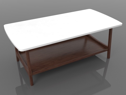  茶几 实木茶几 简约茶几 现代茶几 储物茶几3d模型 