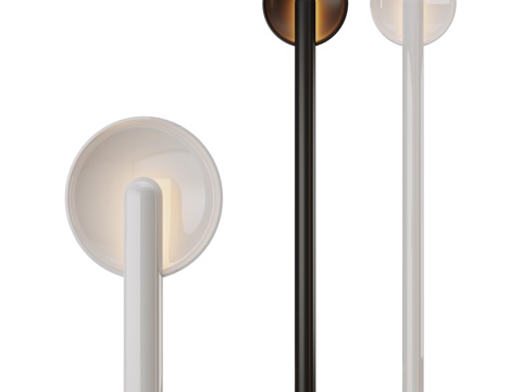 现代极简落地灯su模型