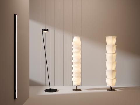 落地灯 金属落地灯 艺术落地灯su模型