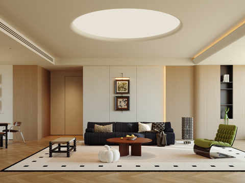 中古客餐厅su模型