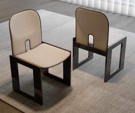 新中式单椅su模型