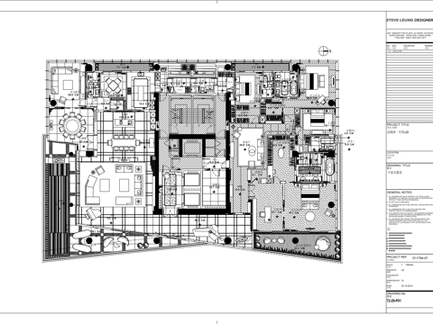 深圳豪宅cad施工图